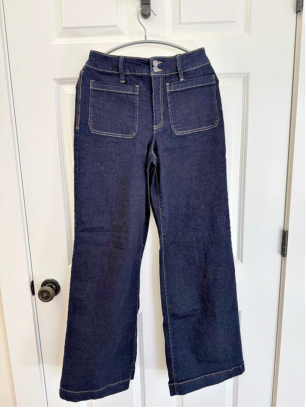 INC International Concepts INC Denim wide-leg jeans Wide Leg Jeans in Blue Size